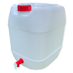 4 STÜCK Wasserkanister mit Zapfhahn, 20L Faltbar Wasserbehälter