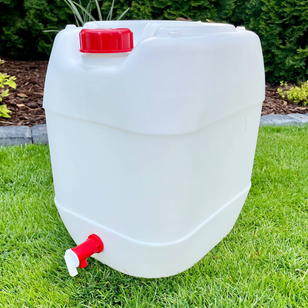 20 Liter Kanister mit Hahn für Wasser und Lebensmittel 