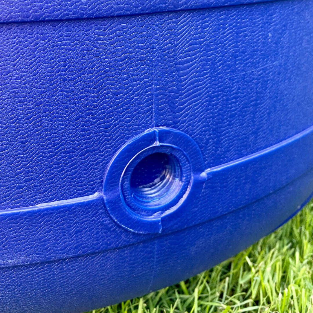 Weithalsfass Futtertonne Fasssilage Kunststoff Regen Fass mit Zapfhahn -  150 Liter - blau