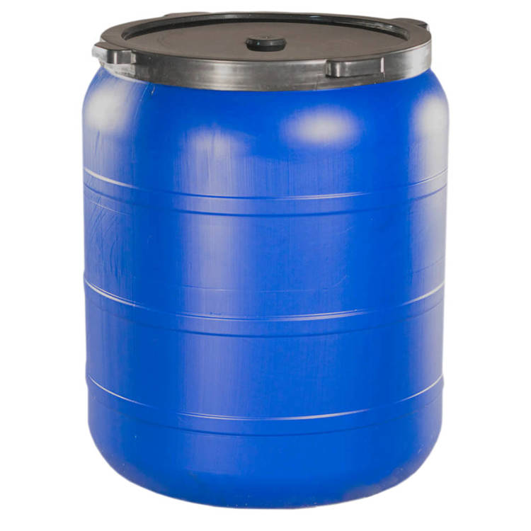 Weithalsfass Futtertonne Fasssilage Kunststoff Regen Fass - 200 Liter - blau