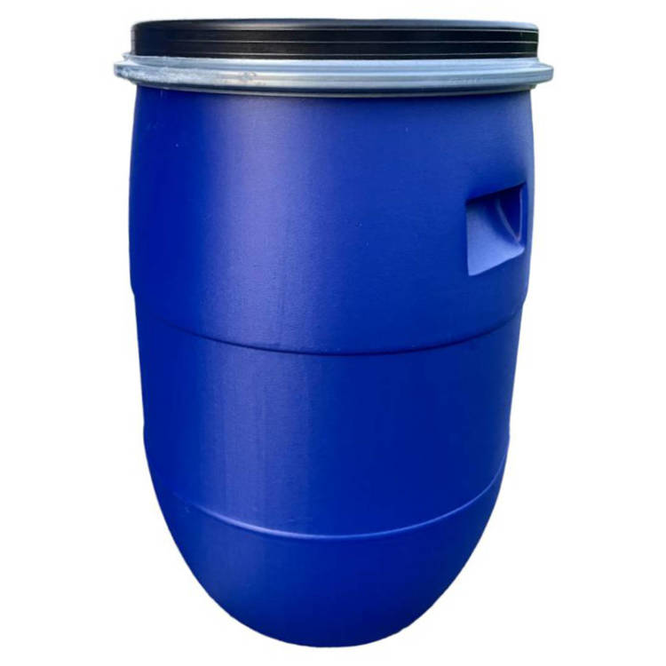 Weithalsfass Futtertonne Fasssilage Kunststoff Regen Fass Gepäcktonne - 60 Liter - blau