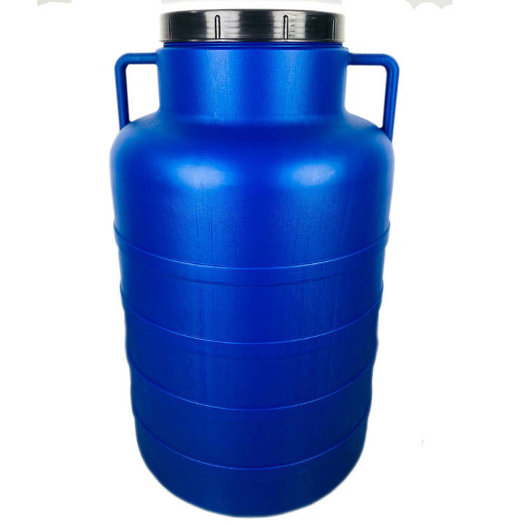 Weithalsfass Sauerkrautfas Regen Fass Gepäcktonne Camping - schlank - 60 Liter - blau