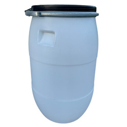 Weithalsfass Futtertonne Fasssilage Kunststoff Regen Fass Gepäcktonne - 85 Liter - weiß