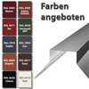 2m Firstblech Trapez Firstabschluss Dachblech pulverbeschichtetes, Zuschnitt 35 cm -RAL-3005 Weinrot