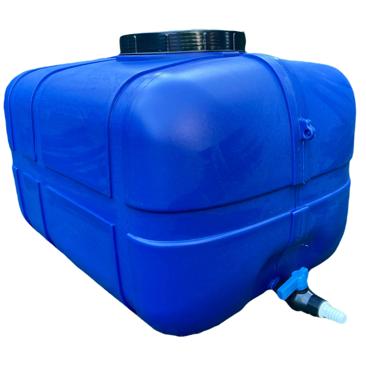 Wassertank, Fass, Frischwassertank, Wasserspeichertank - 150 Liter - blau