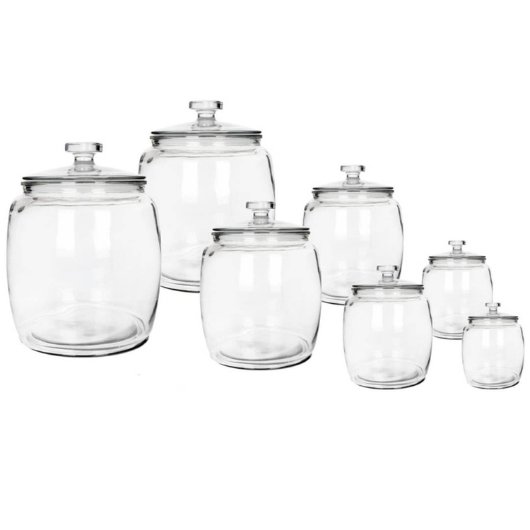 Gurkenglas, Einmachglas, Einmachgläser aus Glas mit Deckel - transparent - 7,5 Liter