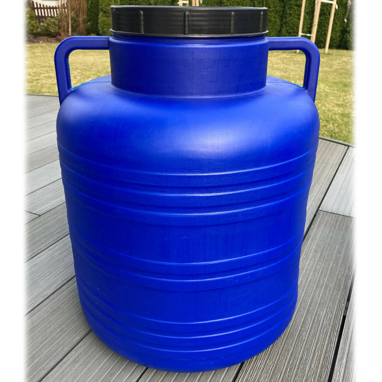 Weithalsfass Sauerkrautfas Regen Fass Gepäcktonne Camping - 80 Liter - blau