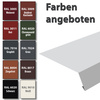 1m Traufblech, Pulverbeschichtetes Rinneneinhang-Dachblech, Zuschnitt 25cm -RAL-7024 Grau