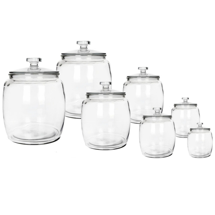 Gurkenglas, Einmachglas, Einmachgläser aus Glas mit Deckel - transparent - 1,5 Liter