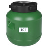 Weithalsfass Sauerkrautfas Regen Fass Gepäcktonne Camping, grün - 10 Liter