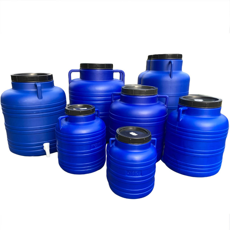 Weithalsfass Sauerkrautfas Regen Fass Gepäcktonne Camping - 40 Liter - blau