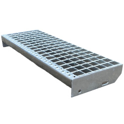 Metallstufe verzinkt Gitterroststufen Treppenstufen, Maschenweite 34x38mm - 800/240 mm</h2