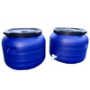 Weithalsfass Futtertonne Fasssilage Kunststoff Regen Fass - 100 Liter - blau