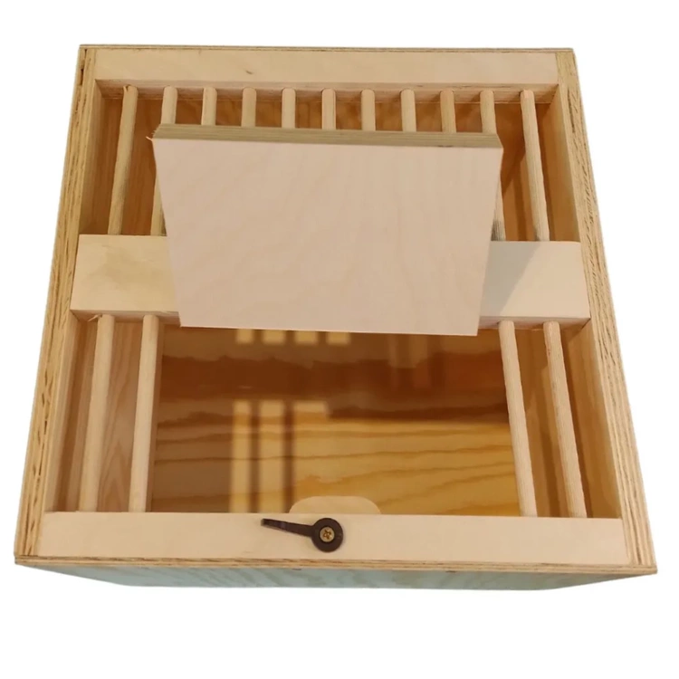 Transportkiste aus Sperrholz für Tauben oder Papageien - 30x30 cm