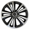 Radkappen, Radkappen silber&schwarz TERRA RING MIX 16" - 4er Set