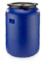 Weithalsfass Futtertonne Fasssilage Kunststoff Regen Fass - 200 Liter - blau