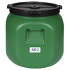 Weithalsfass Sauerkrautfas Regen Fass Gepäcktonne Camping, grün - 40Liter