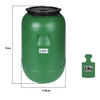 Weithalsfass Sauerkrautfas Regen Fass Gepäcktonne Camping mit Hahn, grün - 120 Liter