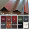 1m Winkelblech Kantblech Kante Blechwinkel pulverbeschichtetes 0,5mm, Zuschnitt 40cm -RAL-9005 Schwarz