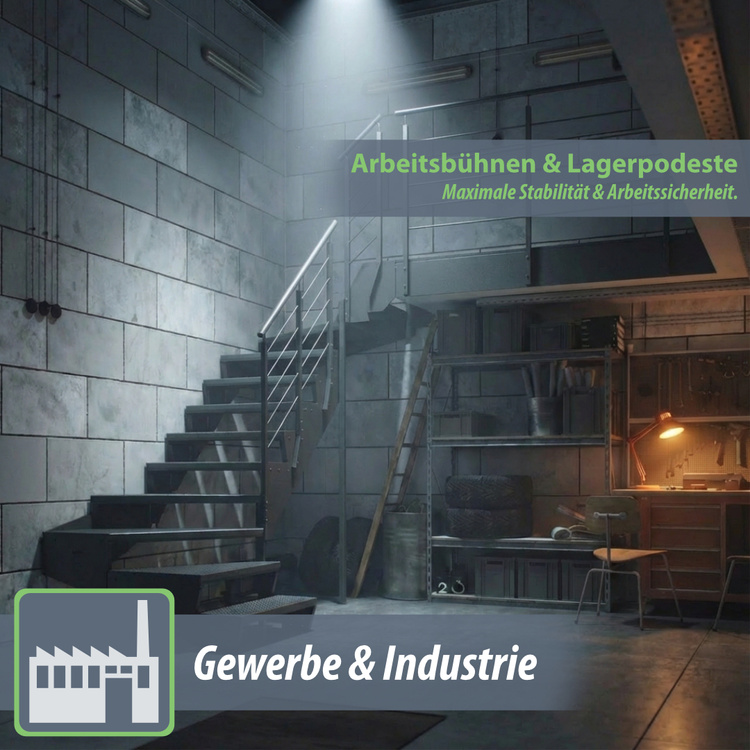 Metallstufe Gitterroststufen Treppenstufen, RAL 6005 Moosgrün matt, Maschenweite 34x38mm - 1000x270mm