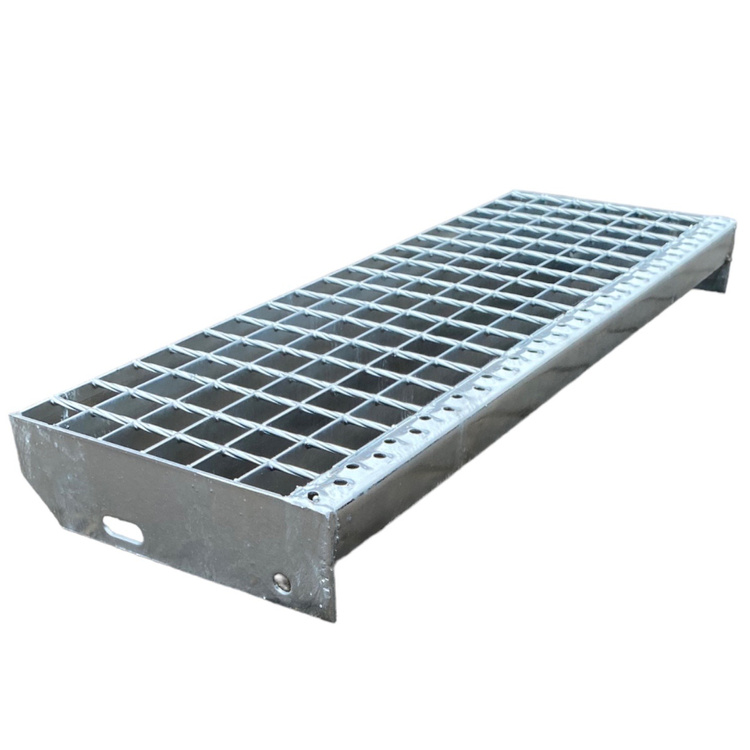 Metallstufe verzinkt Gitterroststufen Treppenstufen, Maschenweite 34x38mm - 800/240 mm</h2