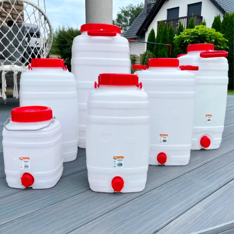 Wassekanister Wasserfass Behälter Wassertank mit Deckel Auslaufhahn und Tragegriff - 15 Liter