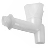 PE-Kunststoff Ablasshahn mit Aussengewinde, zubehör Hahn für Fässer und Kanister - weiß