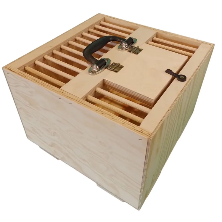 Transportkiste aus Sperrholz für Tauben oder Papageien - 30x30 cm