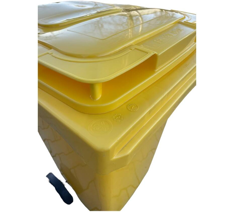 Mülltonne Abfalltonne Reststofftonne laufruhige Vollgummi-Räder - Grün - 120L