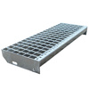 Metallstufe verzinkt Gitterroststufen Treppenstufen, Maschenweite 34x38mm - 800/240 mm</h2