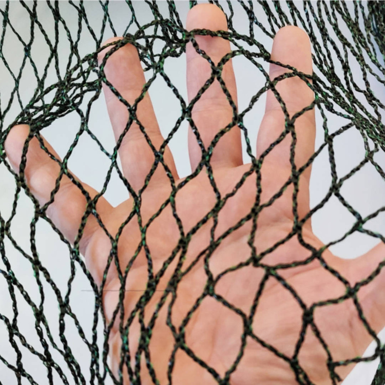 Vogelschutznetz Teichnetz Obstbaumnetz Schutznetz sehr stark - schwarz /grün - 3,0x6,0 M