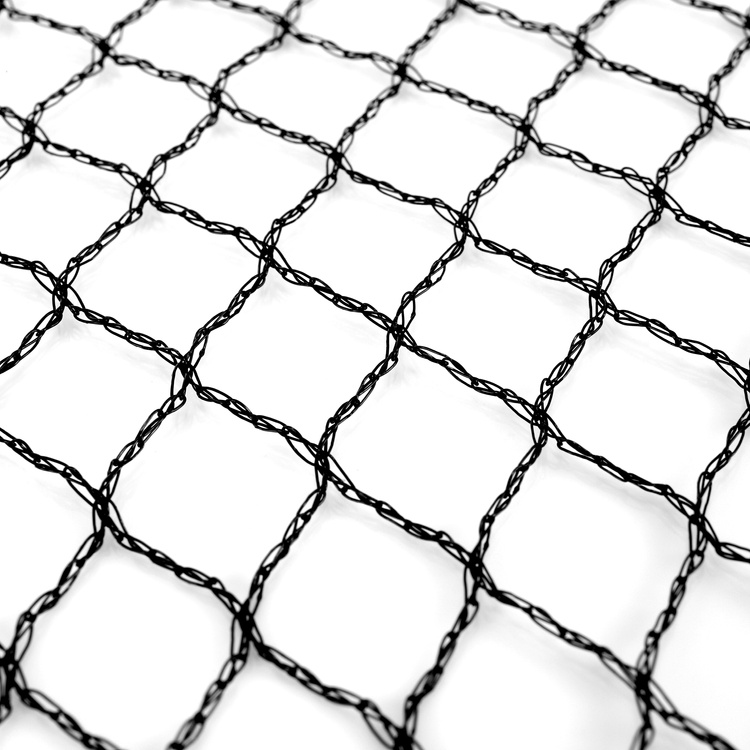 Vogelschutznetz Teichnetz Obstbaumnetz Schutznetz sehr stark - schwarz - 5,0x10,0 Meter