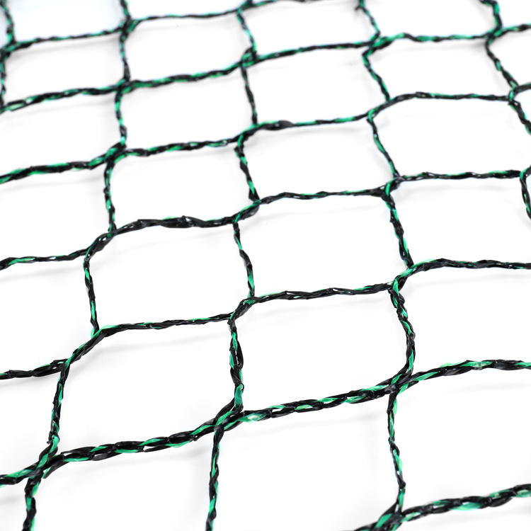 Vogelschutznetz Teichnetz Obstbaumnetz Schutznetz sehr stark - schwarz /grün - 8,0x25,0 Meter