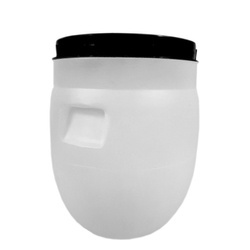 Weithalsfass Futtertonne Fasssilage Kunststoff Regen Fass Gepäcktonne - 23 Liter - weiß