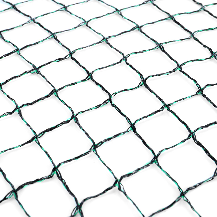 Vogelschutznetz Teichnetz Obstbaumnetz Schutznetz sehr stark - schwarz/grün - 2,0x5,0 Meter