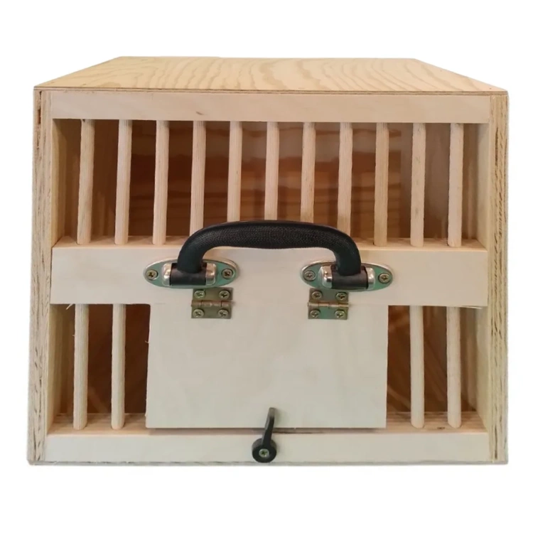 Transportkiste aus Sperrholz für Tauben oder Papageien - 30x30 cm