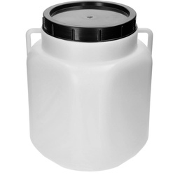 Weithalsfass Futtertonne Fasssilage Kunststoff Regen Fass Gepäcktonne - 30 Liter - weiß