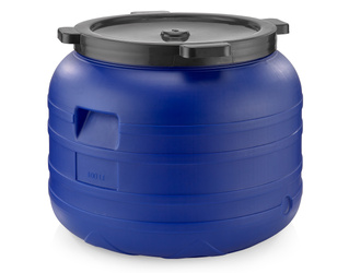 Weithalsfass Futtertonne Fasssilage Kunststoff Regen Fass - 100 Liter - blau
