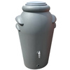 Regenwassertonne Regentonne Regenbehälter Regentank Regenfass mit Zapfhahn - 200 Liter - grau