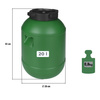 Weithalsfass Sauerkrautfas Regen Fass Gepäcktonne Camping, grün - 20 Liter / Satz mit 4 Fässern