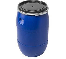 Weithalsfass Futtertonne Fasssilage Kunststoff Regen Fass Gepäcktonne - 85 Liter - blau
