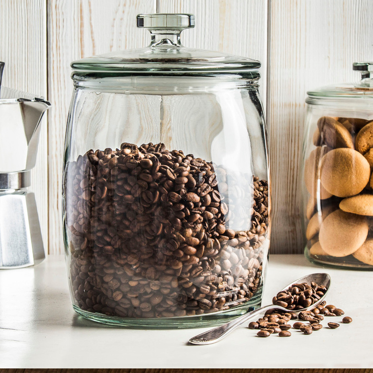 Gurkenglas, Einmachglas, Einmachgläser aus Glas mit Deckel - transparent - 0,9 Liter